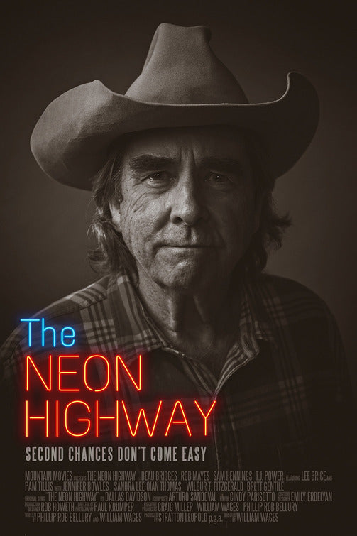 1000 piece jigsaw puzzle for the movie poster: The Neon Highway (2024)