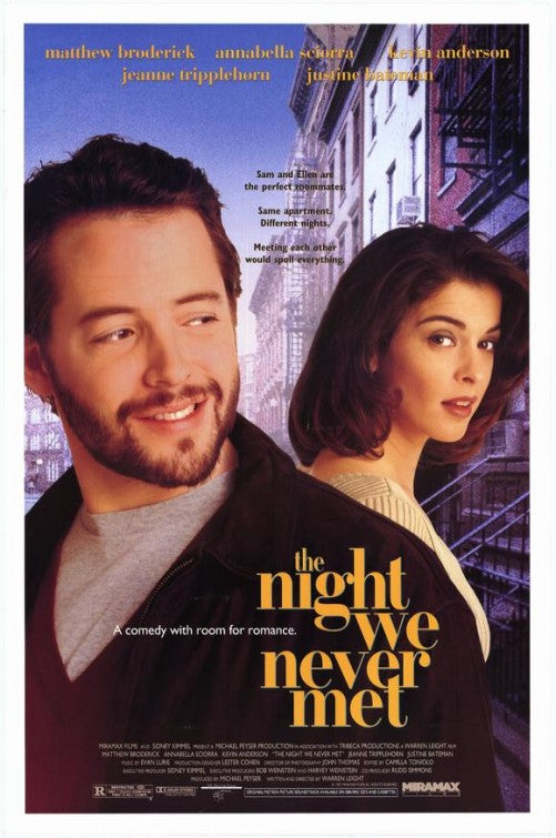 the movie poster: The Night We Never Met (1993)