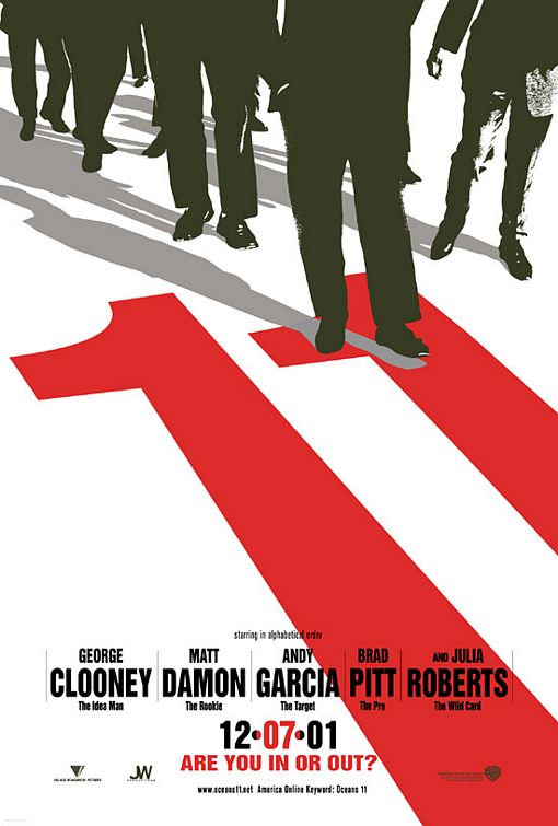 the movie poster: Ocean's Eleven (2001) ver1