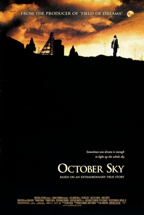 the movie poster: October Sky (1999)