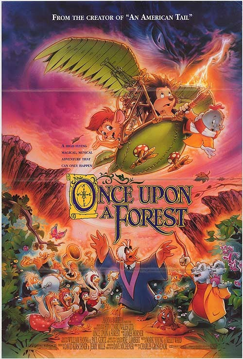 the movie poster: Once Upon a Forest (1993)