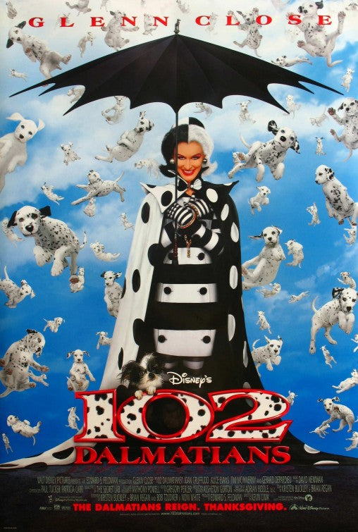 the movie poster: 102 Dalmatians (2000) ver2