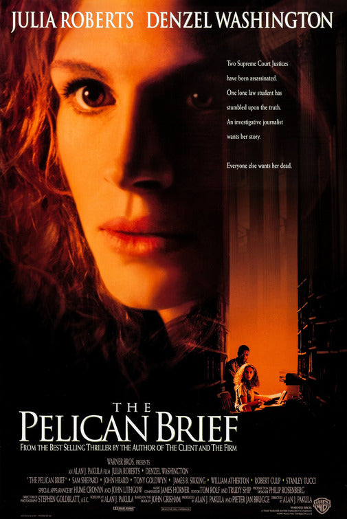 the movie poster: The Pelican Brief (1993)