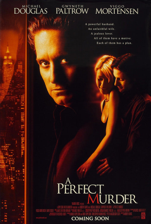 the movie poster: A Perfect Murder (1998)