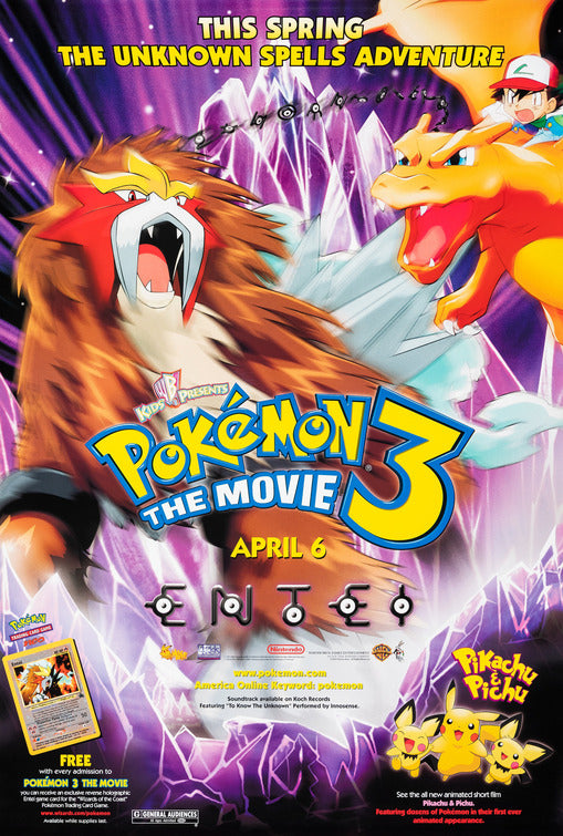 the movie poster: Pokemon 3 The Movie (2001) ver1