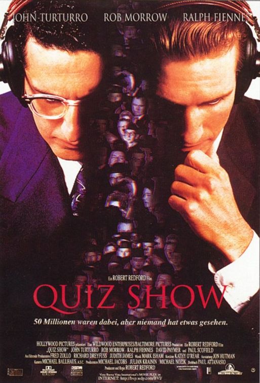 the movie poster: Quiz Show (1994) ver2