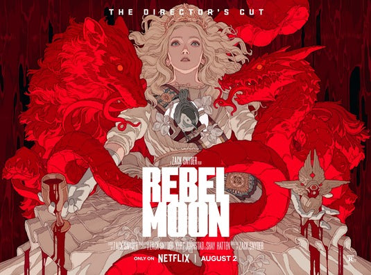 1000 piece jigsaw puzzle for the movie poster: Rebel Moon: Part One - A Child of Fire (2023) ver25