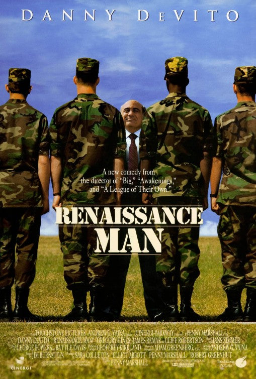 the movie poster: Renaissance Man (1994)