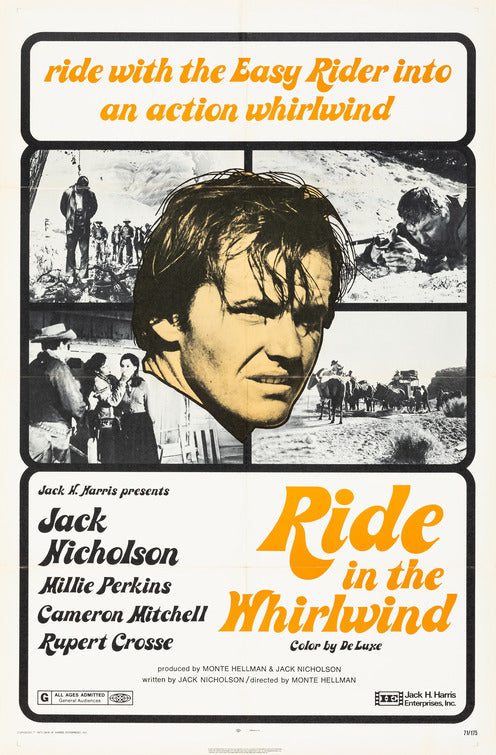 1000 piece jigsaw puzzle for the movie poster: Ride in the Whirlwind (1966)