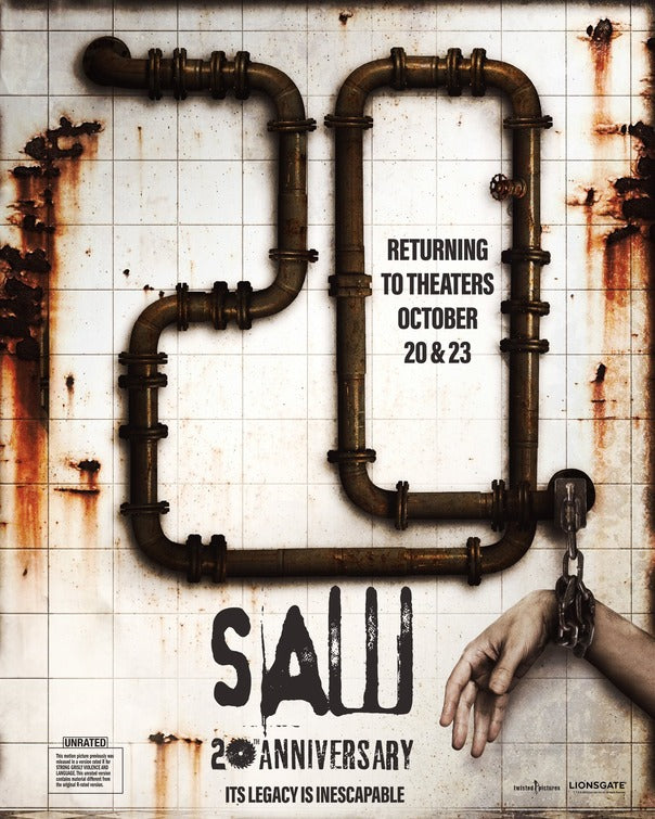 1000 piece jigsaw puzzle for the movie poster: Saw (2004) ver15