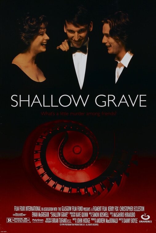 the movie poster: Shallow Grave (1995) ver1