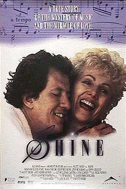 the movie poster: Shine (1996) ver2