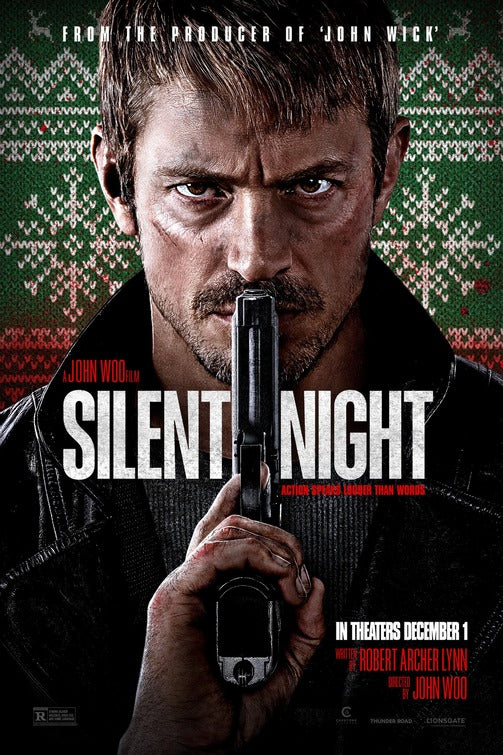 1000 piece jigsaw puzzle for the movie poster: Silent Night (2023)