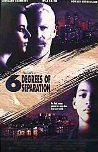 the movie poster: 6 Degrees of Separation (1993) ver1