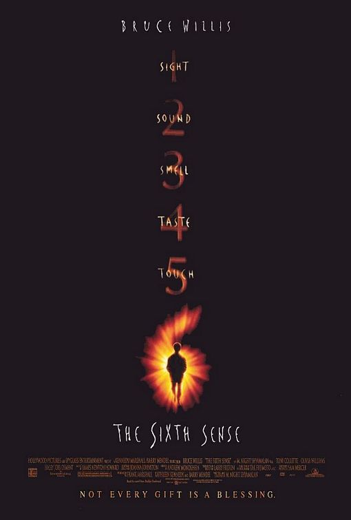 the movie poster: The Sixth Sense (1999) ver1