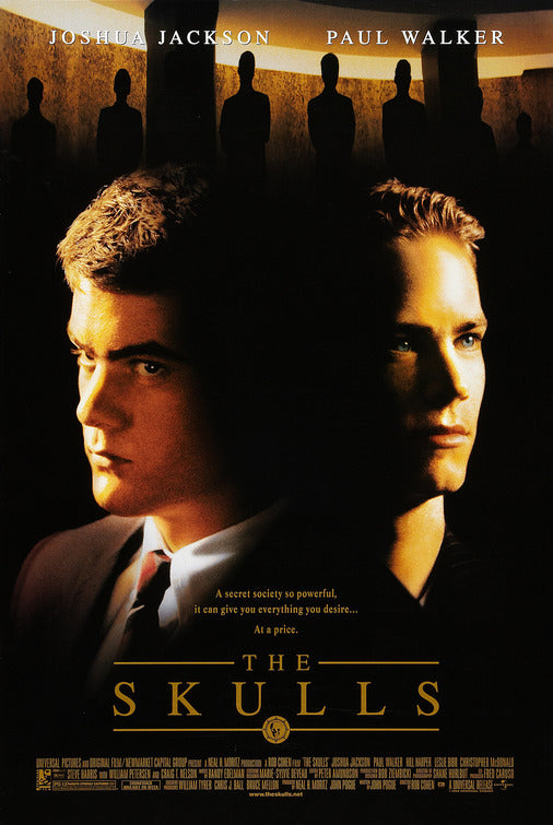 the movie poster: The Skulls (2000)