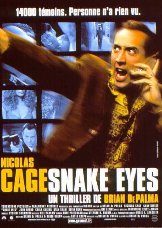 the movie poster: Snake Eyes (1998) ver3