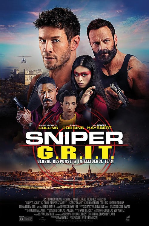 1000 piece jigsaw puzzle for the movie poster: Sniper: G.R.I.T. - Global Response & Intelligence Team (2023)