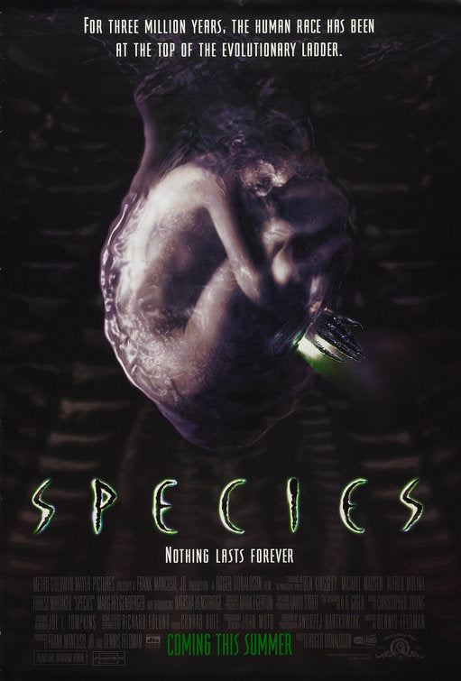 the movie poster: Species (1995) ver1