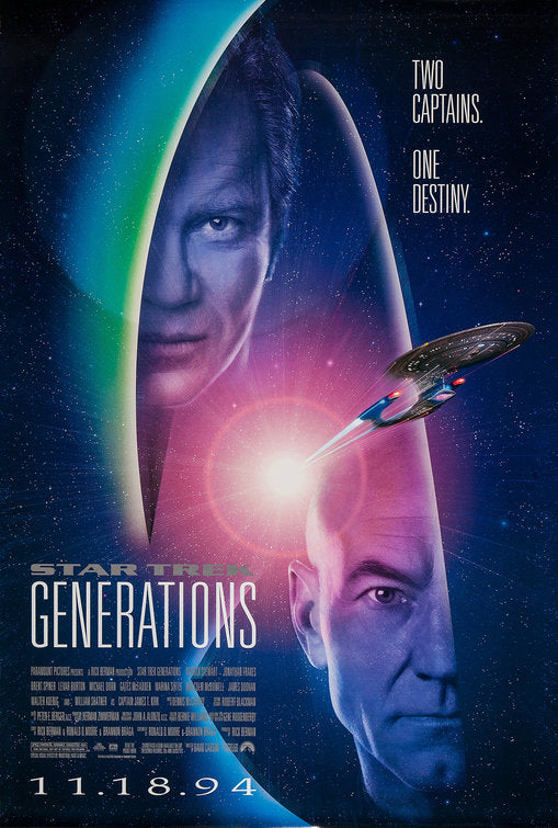 the movie poster: Star Trek Generations (1994) ver2