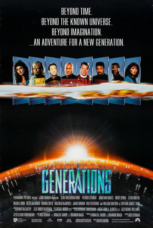 the movie poster: Star Trek Generations (1994) ver3