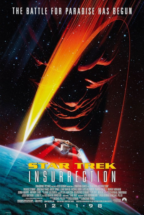 the movie poster: Star Trek: Insurrection (1998)