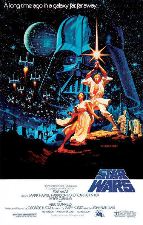 the movie poster: Star Wars (1977) ver3