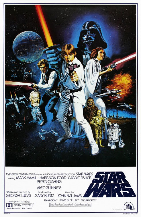 the movie poster: Star Wars (1977) ver4