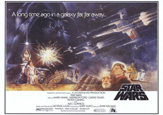 the movie poster: Star Wars (1977) ver6