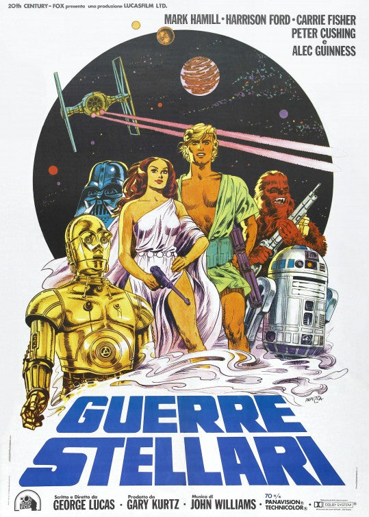 the movie poster: Star Wars (1977) ver9