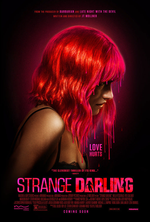 1000 piece jigsaw puzzle for the movie poster: Strange Darling (2024)