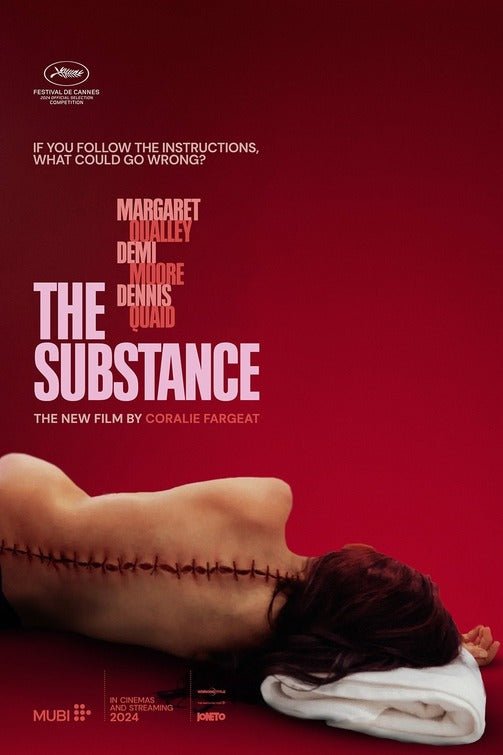 1000 piece jigsaw puzzle for the movie poster: The Substance (2024)