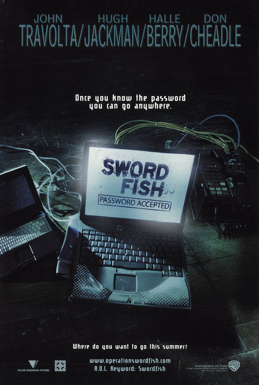 the movie poster: Swordfish (2001) ver1