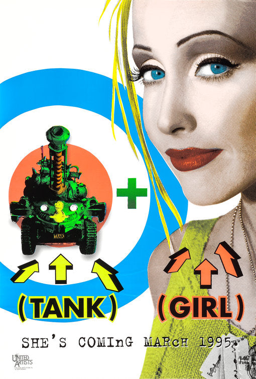 the movie poster: Tank Girl (1995) ver1