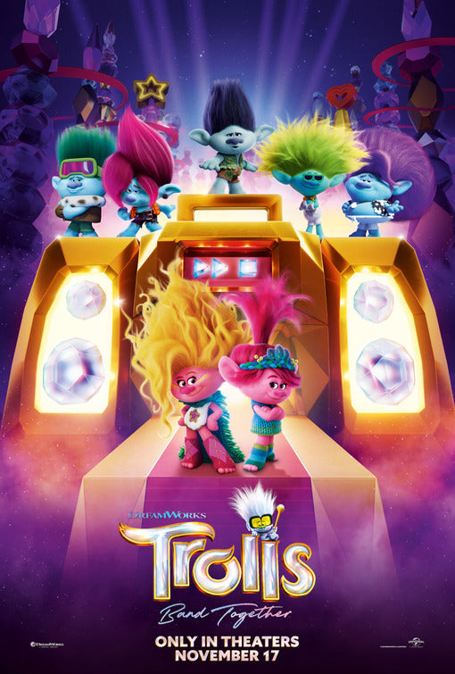 1000 piece jigsaw puzzle for the movie poster: Trolls Band Together (2023) ver3