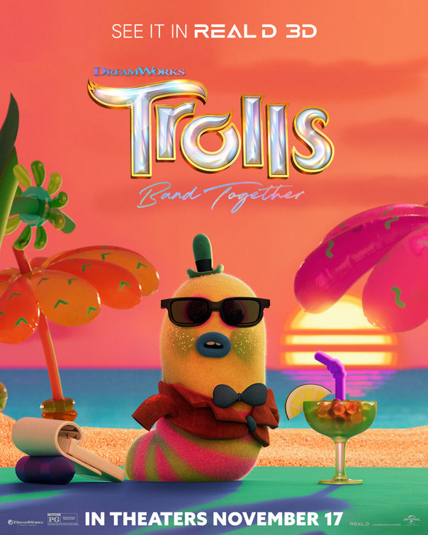 1000 piece jigsaw puzzle for the movie poster: Trolls Band Together (2023) ver5