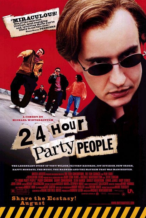 the movie poster: 24 Hour Party People (2002)