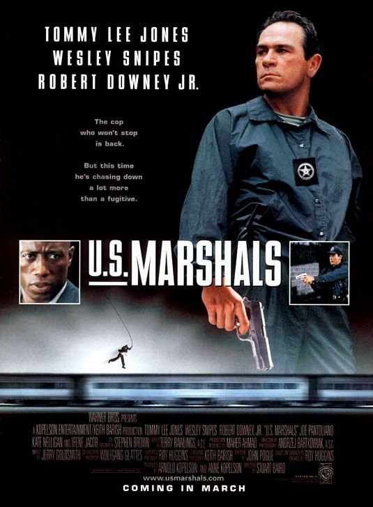 the movie poster: U.S. Marshals (1998)