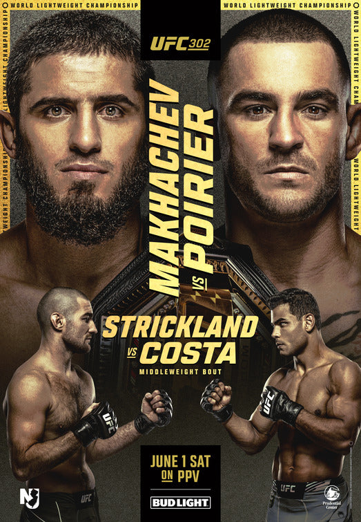 1000 piece jigsaw puzzle for tv poster: UFC 302: Makhachev vs. Poirier