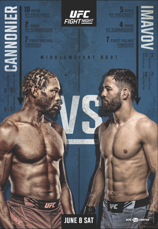 1000 piece jigsaw puzzle for tv poster: UFC Fight Night: Cannonier vs Imavov