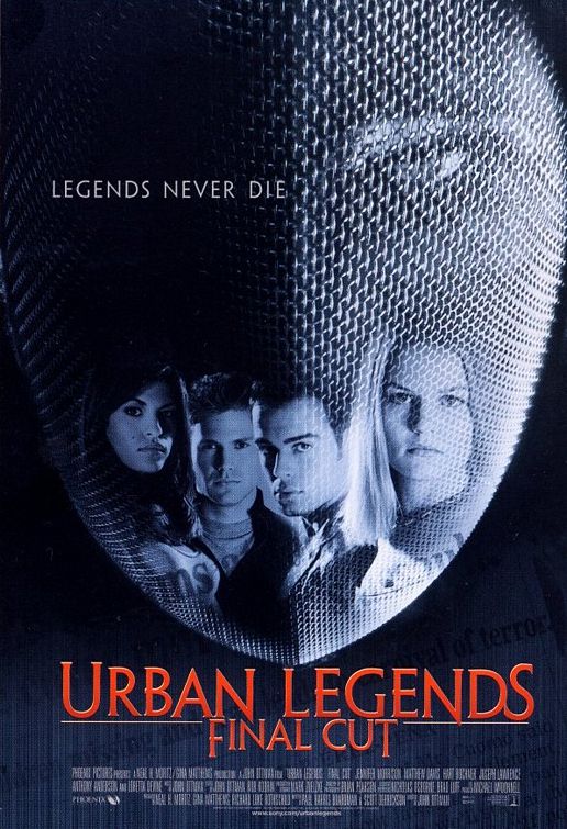 the movie poster: Urban Legends: Final Cut (2000) ver2