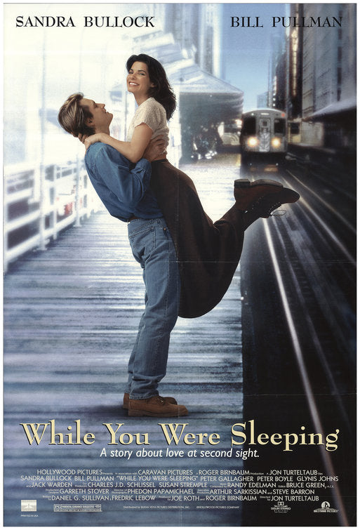 the movie poster: While You Were Sleeping (1995)