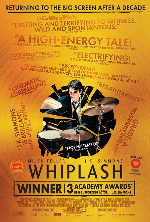 1000 piece jigsaw puzzle for the movie poster: Whiplash (2014) ver5