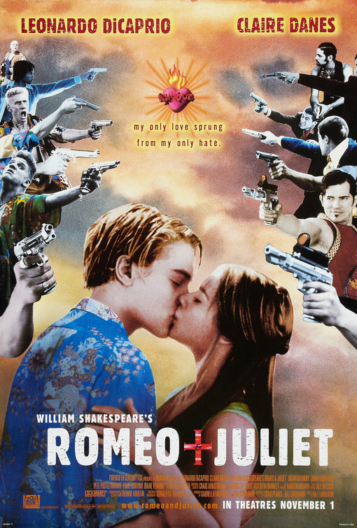 the movie poster: William Shakespeare's Romeo & Juliet (1996)