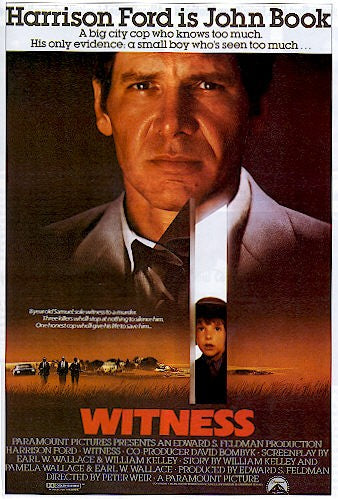 the movie poster: Witness (1985)