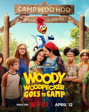 1000 piece jigsaw puzzle for the movie poster: Woody Woodpecker Goes to Camp (2024)