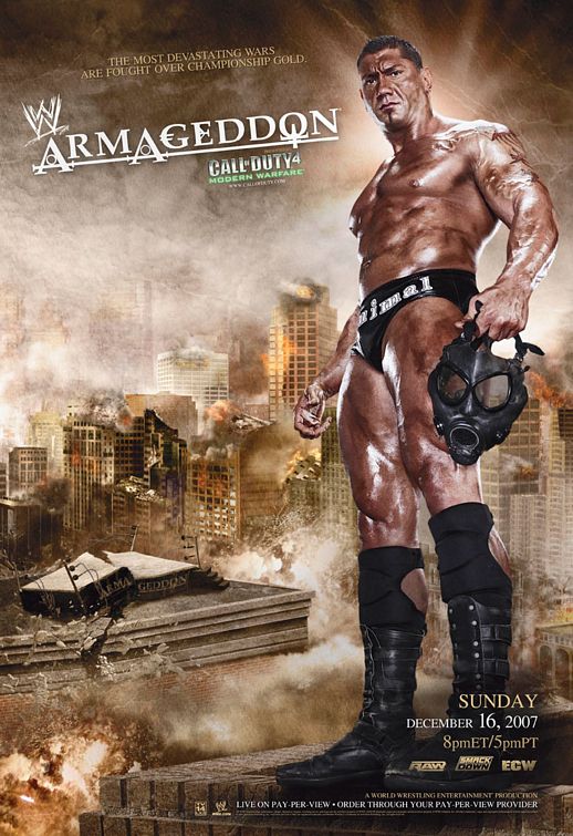 1000 piece jigsaw puzzle for tv poster: WWE Armageddon