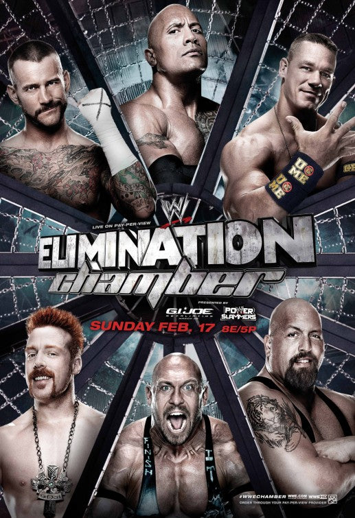 1000 piece jigsaw puzzle for tv poster: WWE Elimination Chamber, ver3