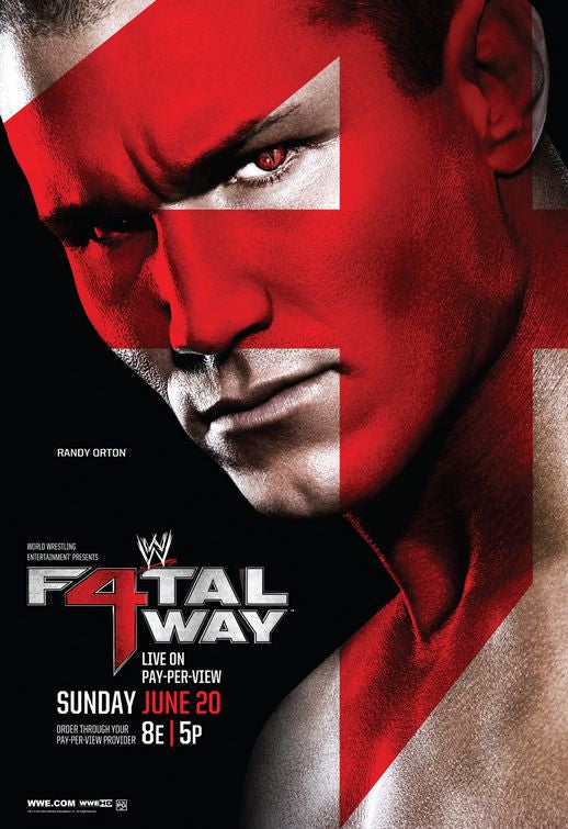 1000 piece jigsaw puzzle for tv poster: WWE Fatal 4 Way