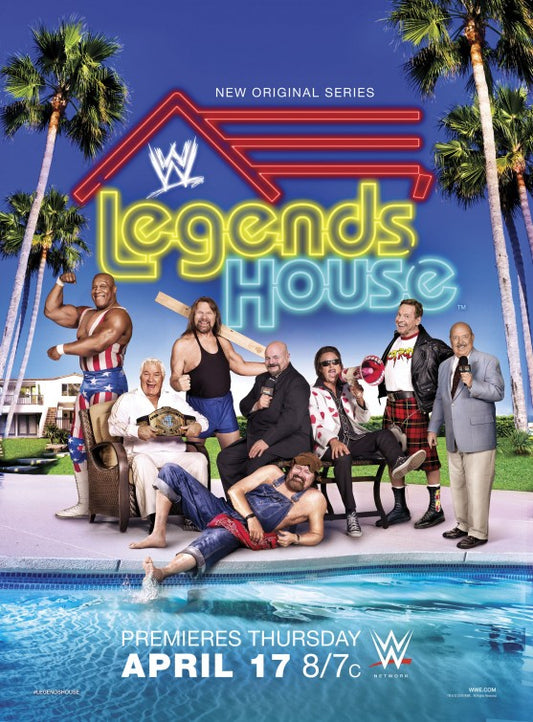 1000 piece jigsaw puzzle for tv poster: WWE Legends House